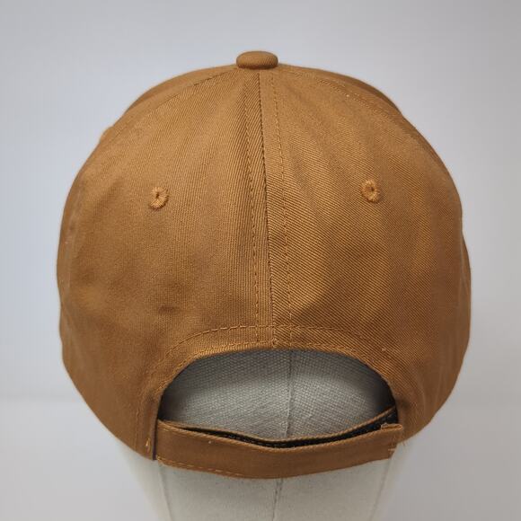 USA Flag Strapback Baseball Cap Brown One Size Adjustable Patriotic Idaho Ford - Picture 6 of 9